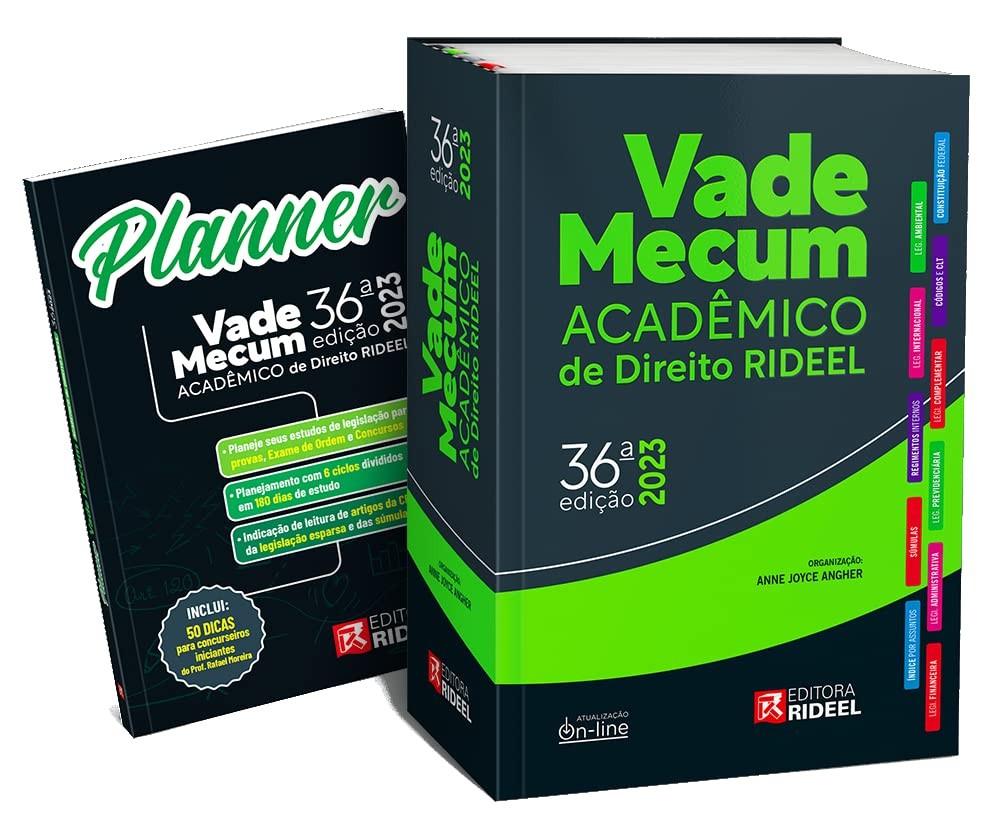 Vade Mecum Acadêmico Rideel 36ª Edição 2023 + Planner: Seu Aliado Essencial no Direito