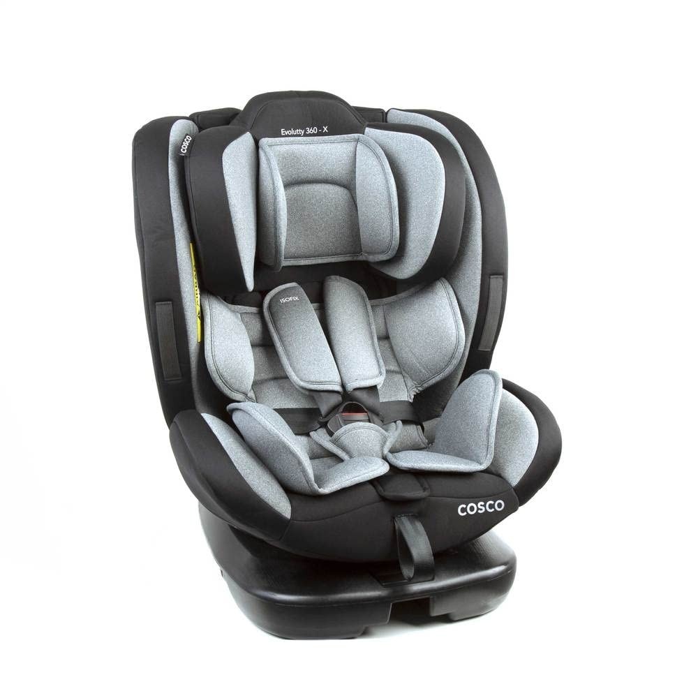Cadeirinha Cosco Evolutty 360 X: Segurança e Conforto do Nascimento aos 36kg com Giro 360º e Isofix
