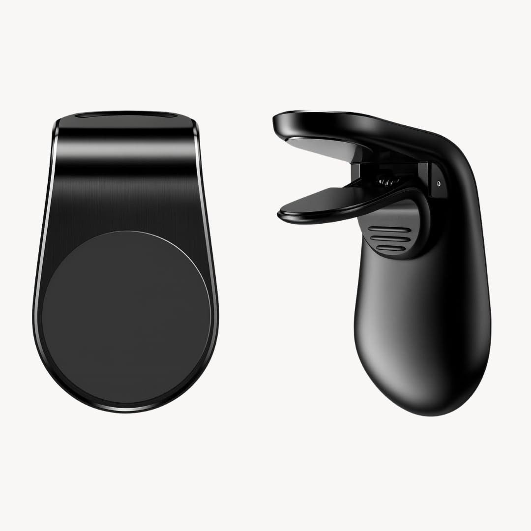 Suporte Magnético Veicular para Celular: Rotação 360° e Design Premium Preto