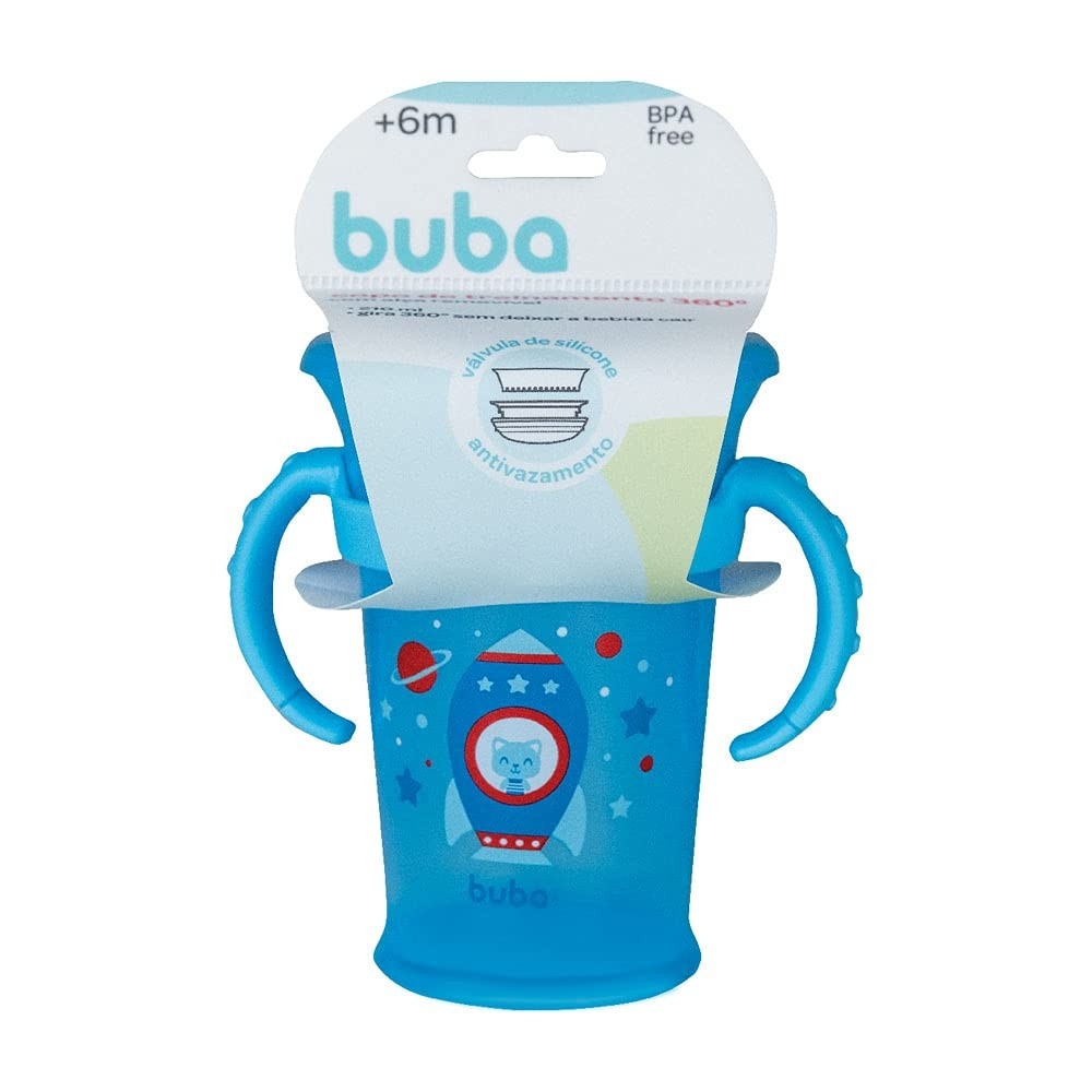 Copo de Treinamento 360° com Alça da Buba - Seguro, Divertido e Livre de BPA