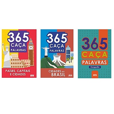 365 Caça-Palavras Geográficos: Divirta-se e Aprenda!