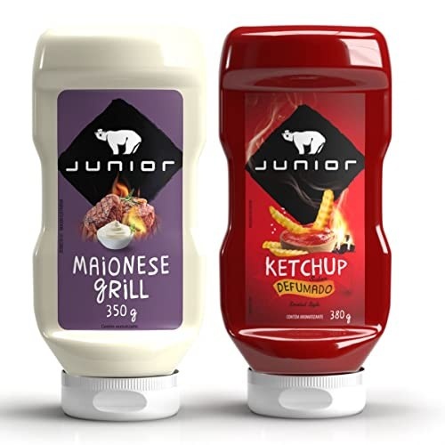 Combo Maionese Grill 350g + Ketchup Defumado 380g Junior