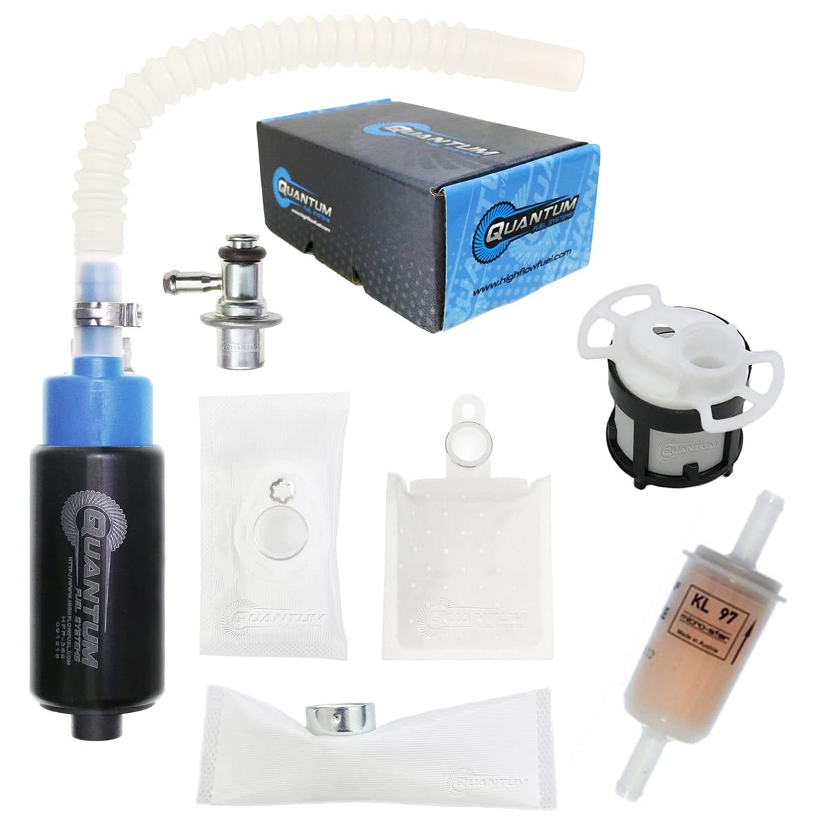 Bomba de Combustível HFP-389-U2R2F para KTM 500 EXC/XC-W/Freeride 350 EFI (2012-2018) - Kit Completo com Coador, Filtro e Regulador