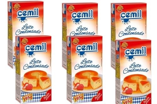 kit com 6 Leite Condensado Cemil 395g
