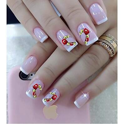 Adesivos de Unha em Gel: Kit 300 Películas 3D 💅
