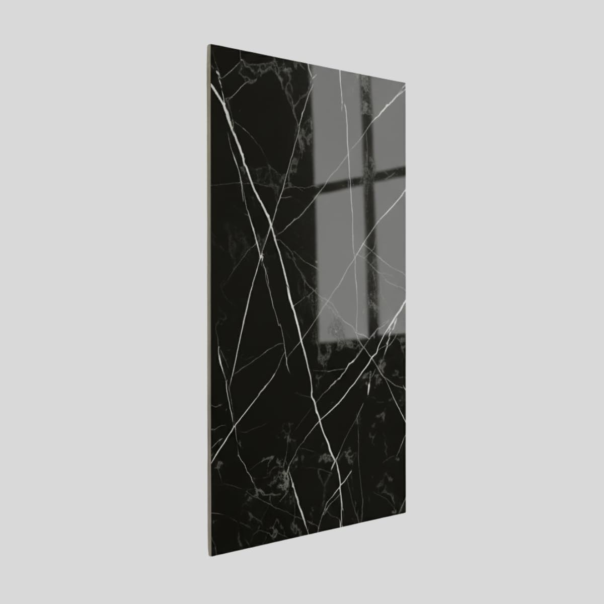 Kit 10 Placas de Mármore Preto Autoadesiva 3D - Decore com Elegância e Facilidade
