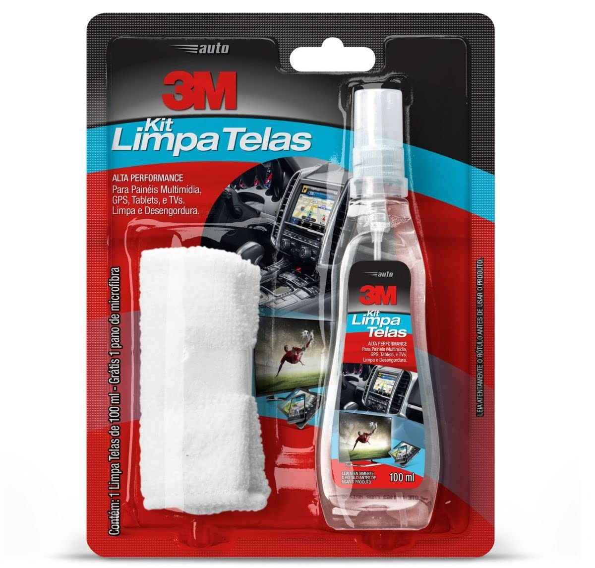 Kit Limpa Telas 100ml 3M - Solução Profissional para Telas Cristalinas