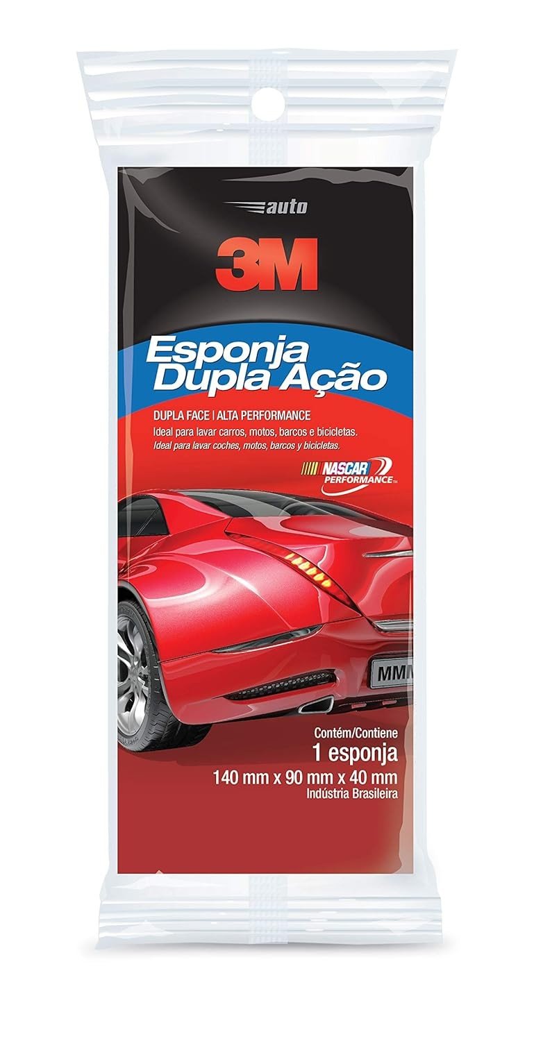 Esponja Dupla Ação 3M para Carros: Limpeza Profissional e Alta Performance