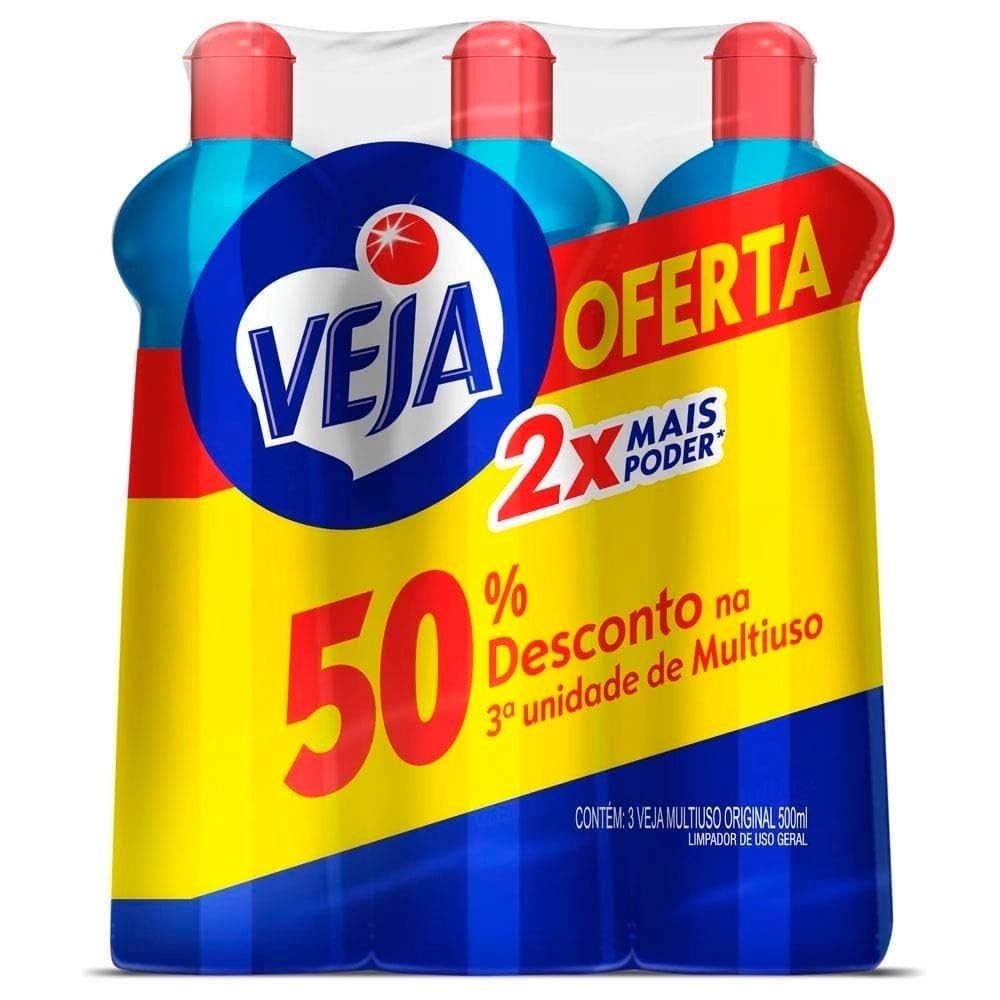 Veja Gold Original - Limpador Multiuso Poderoso 3x 500ml
