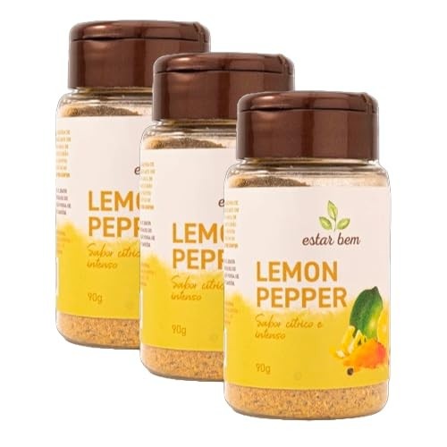 Kit 3X: Lemon Pepper Estar Bem 90g