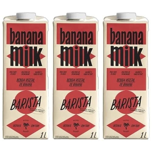 Kit 3X: Leite Vegetal de Banana Barista Banana Milk 1L