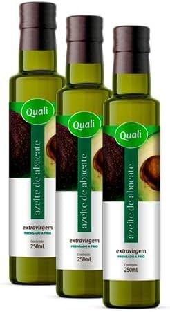 Kit 3X: Azeite de Abacate Extravirgem Qualicoco 250ml
