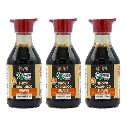 Kit 3X: Shoyu Orgânico Suave MN Food 210ml