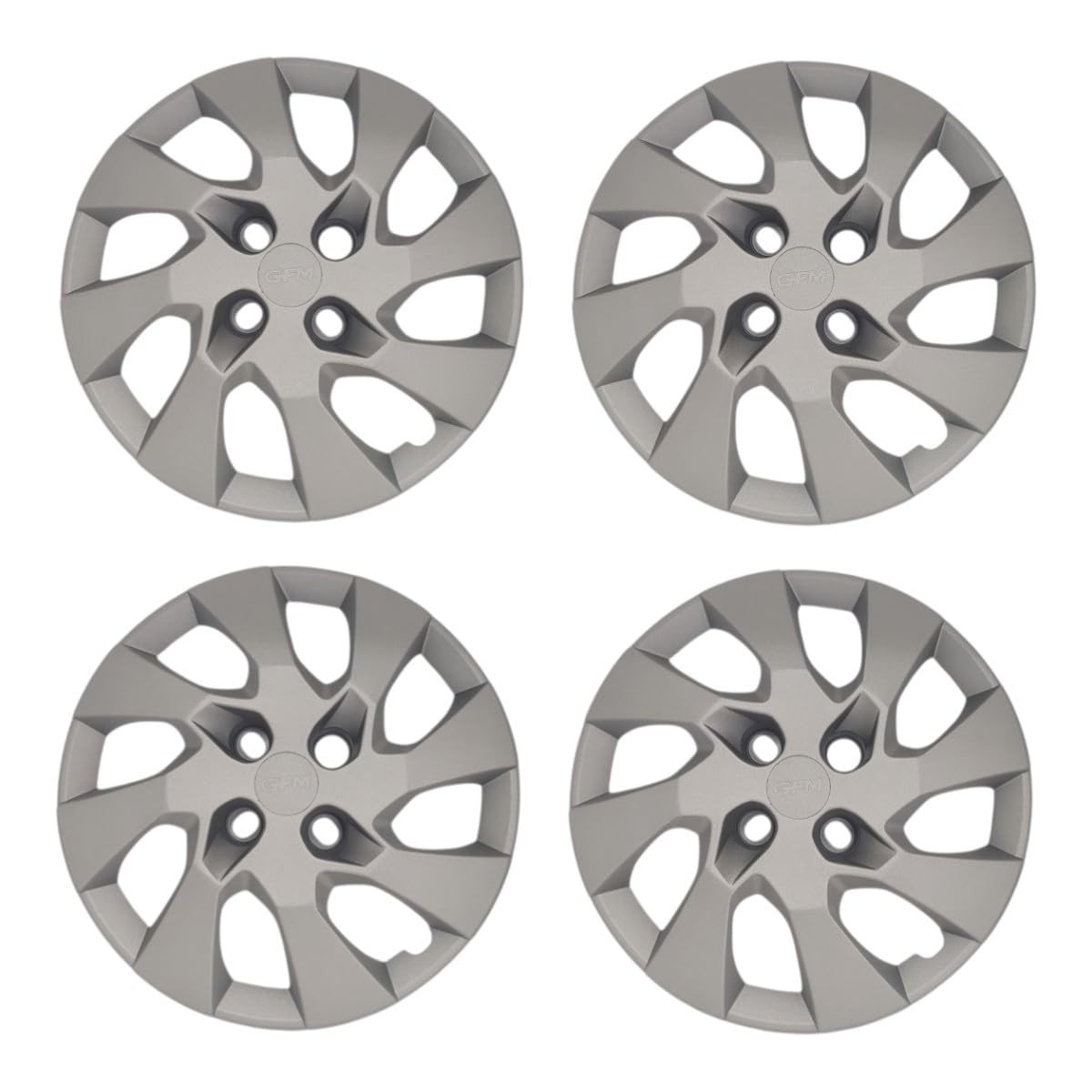 Kit 4 Calotas Grafite Fosco Aro 14 para Cobalt, Onix e Prisma (2013-2016)