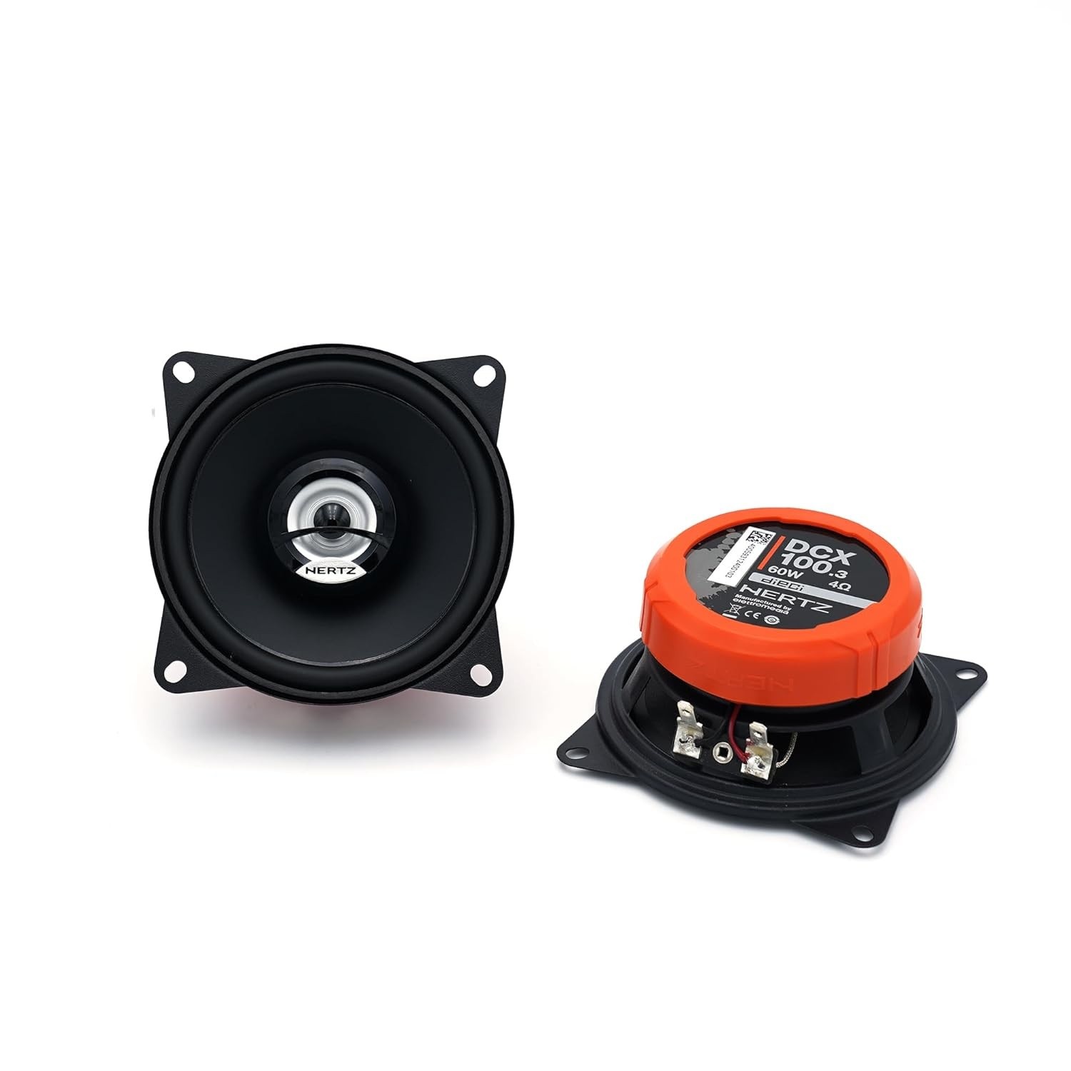 Alto Falante Coaxial Hertz DCX 100.3 4 Polegadas - Som Automotivo de Alta Qualidade