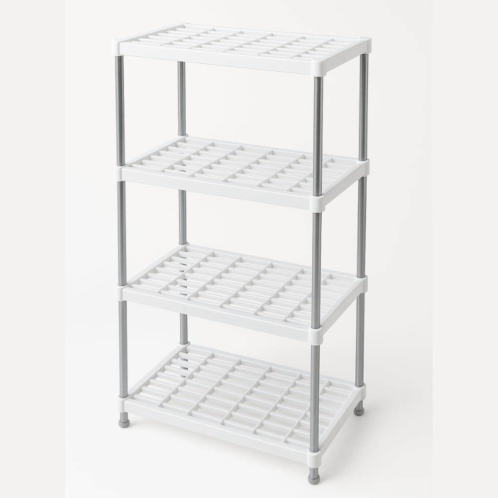 Estante Modular de Plástico 4 Andares - Organize com Estilo e Praticidade