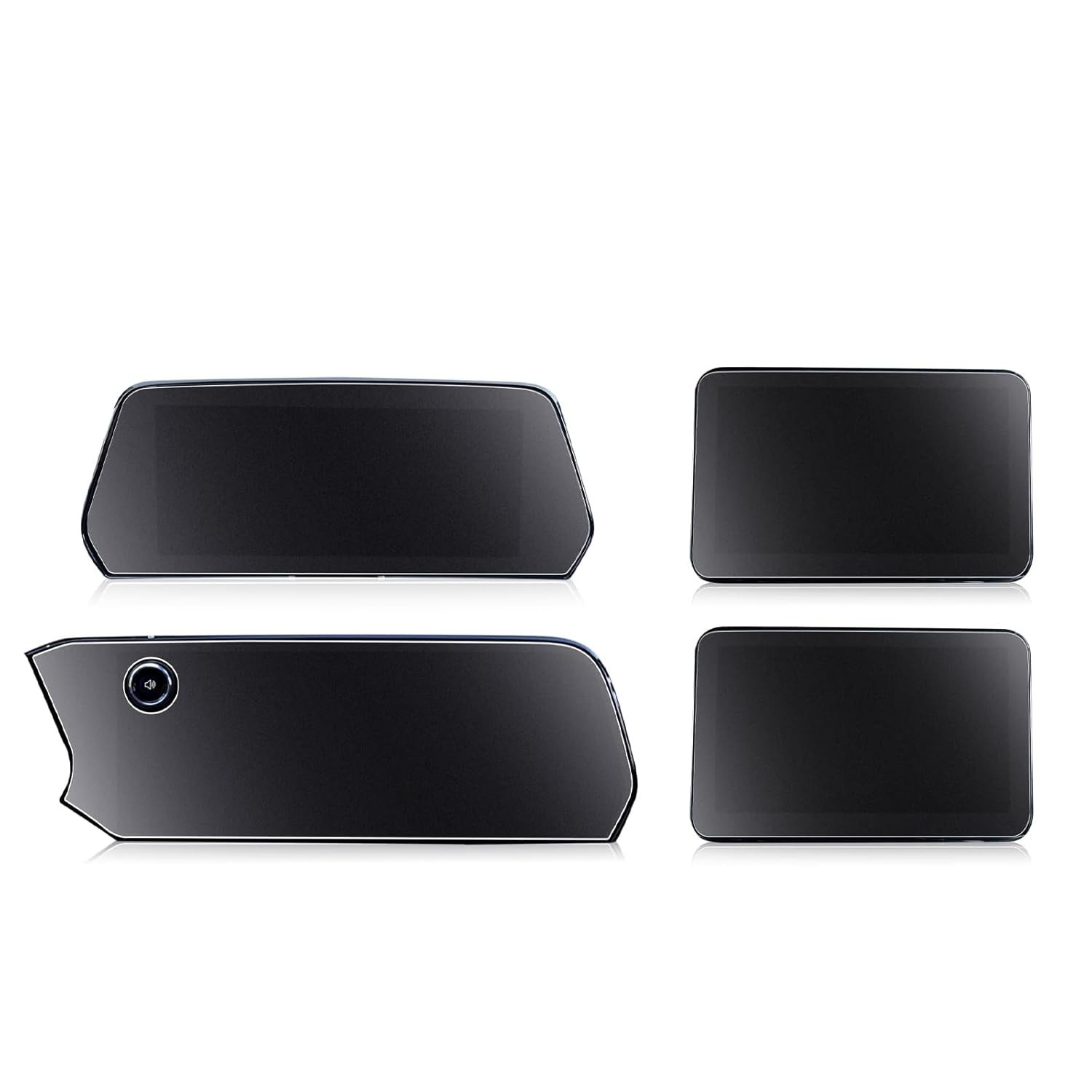 Kit 4 Protetores de Tela Fosco Antirreflexo CDEFG para Chevy Tahoe Suburban 2025 - Proteção Premium para Telas de 17.7" e Painel