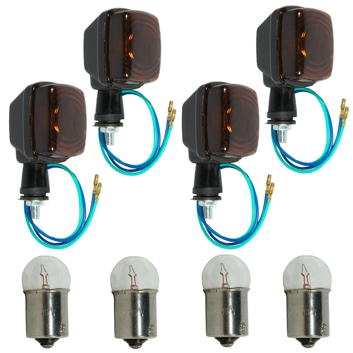 Kit 4 Piscas Seta Laranja YBR125 XTZ125 2000-2008 com Lâmpada - Segurança e Estilo