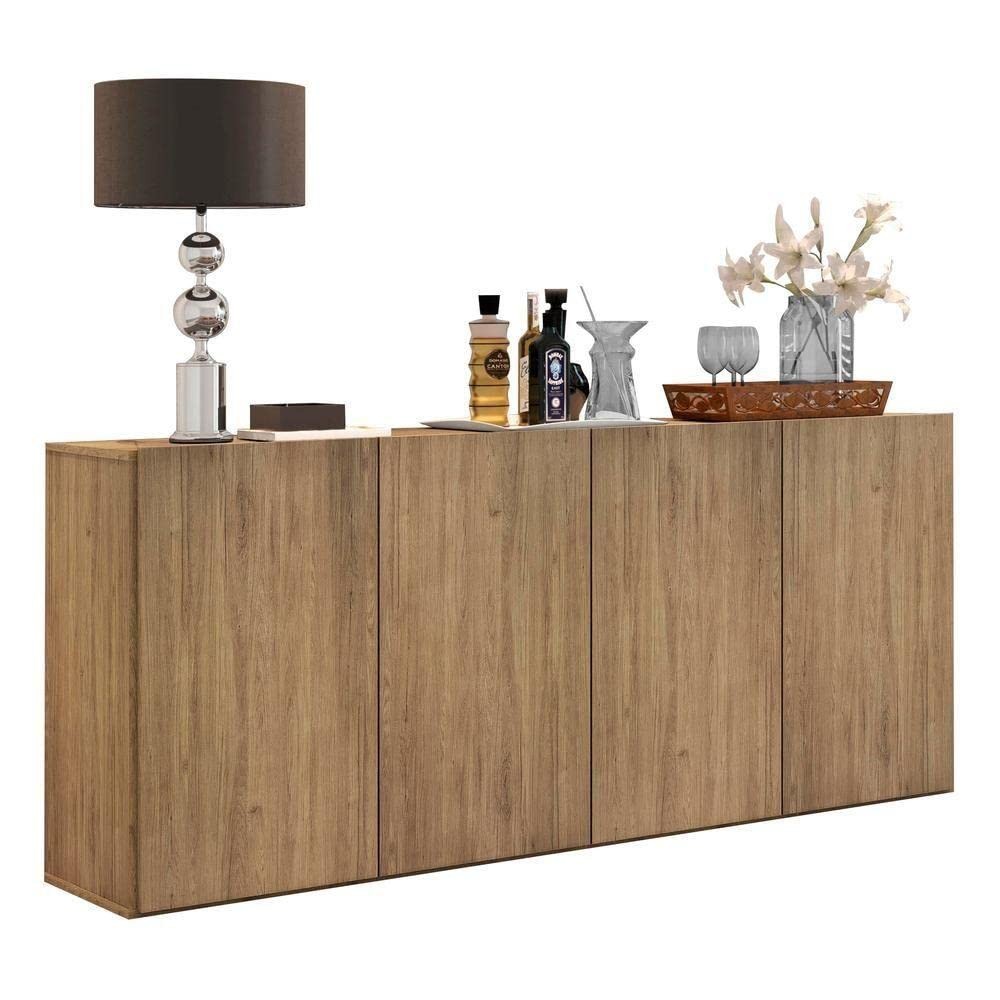 Aparador Buffet 4 Portas Veneza - Design Moderno e Resistente para Ambientes Sofisticados