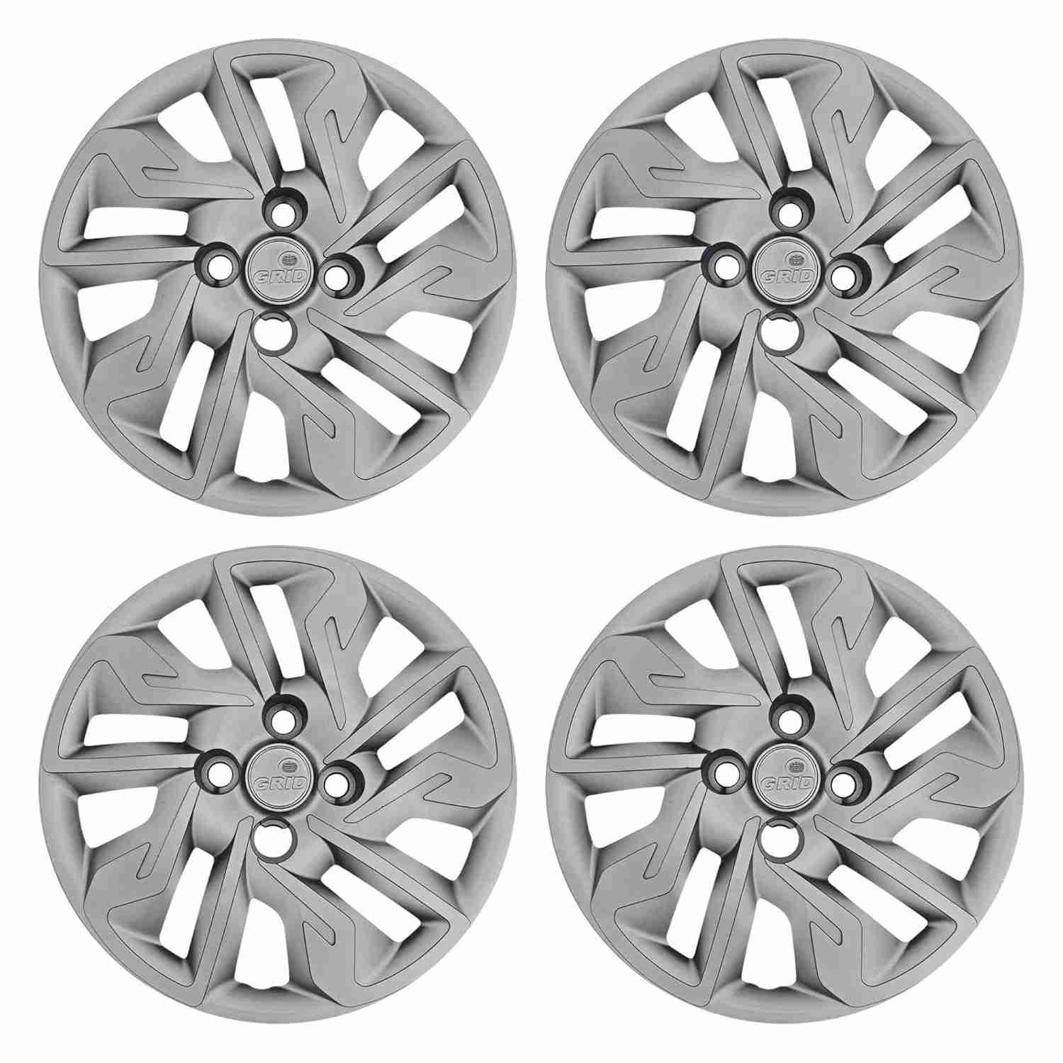 Calota Aro 14" Prata Grid para Fiat Argo 2017-2020: Jogo com 4 Calotas de Alta Resistência