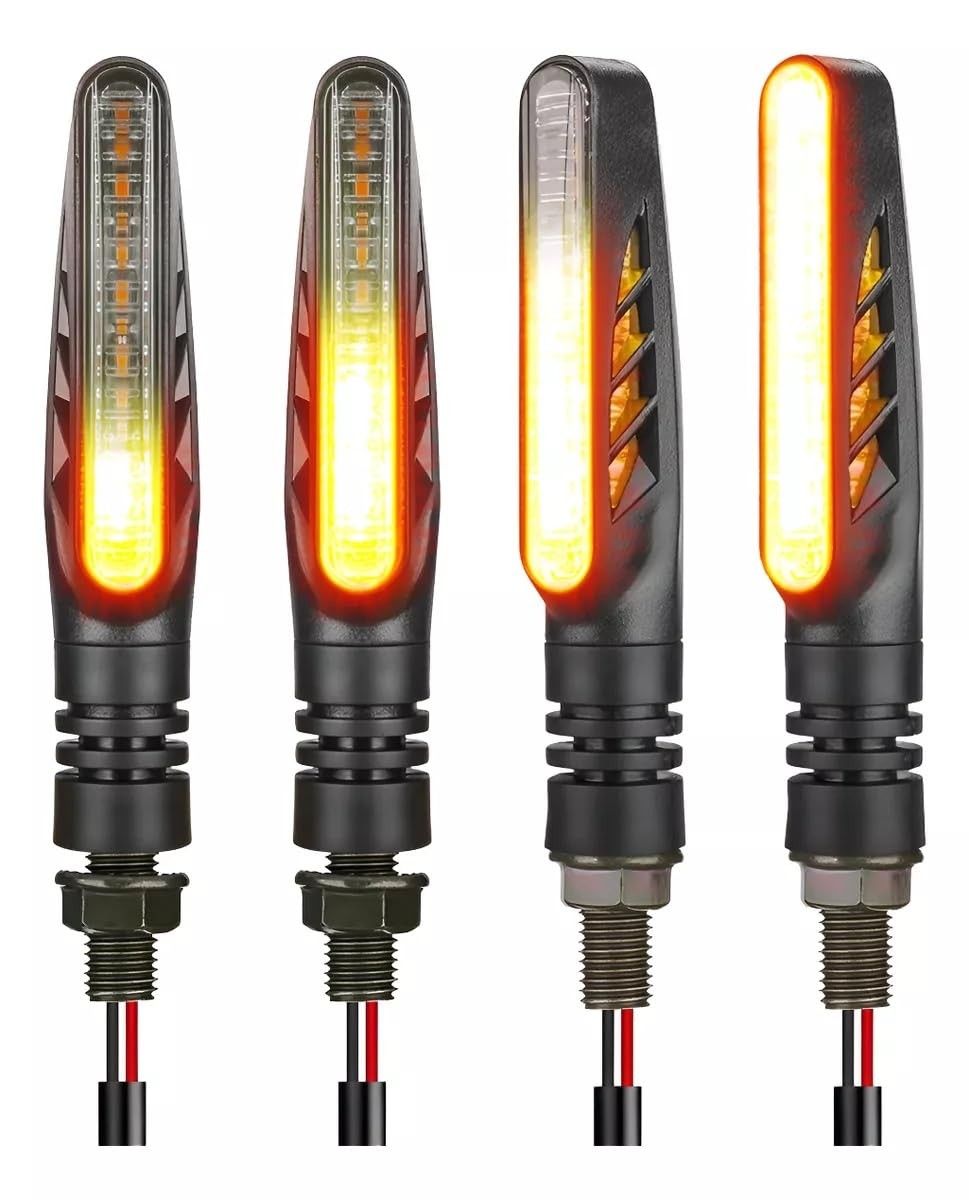 Kit 4 Piscas Seta LED Sequencial First Option para XRE, CB300, Bros, CG Titan Fan 150 - Segurança e Estilo Moderno