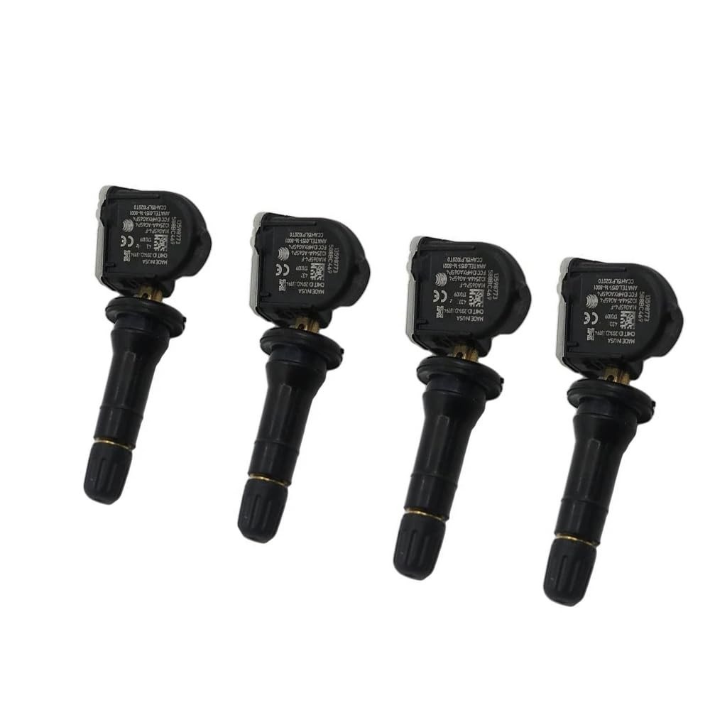 Sensor TPMS 4 Peças 13598773 para Chevrolet Aveo, Malibu e Cadillac CT6, XT5, SRX - Pressão de Pneu Inteligente