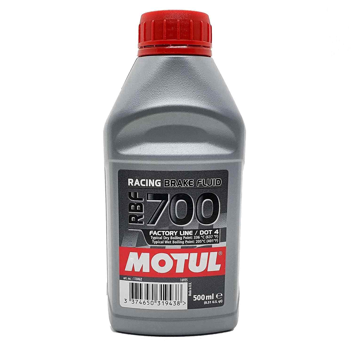 Fluido de Freio Motul RBF 700 Factory Line DOT 4 Sintético - Performance Extrema para Competição (500ml)