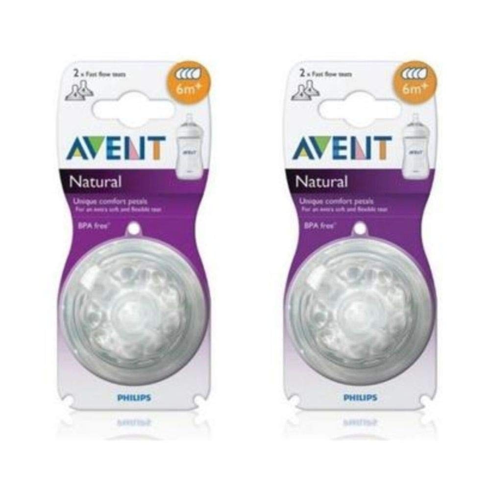 KIT AVENT 4 Bicos Petala Número 4 - 6 Meses+ | Transição Natural da Amamentação