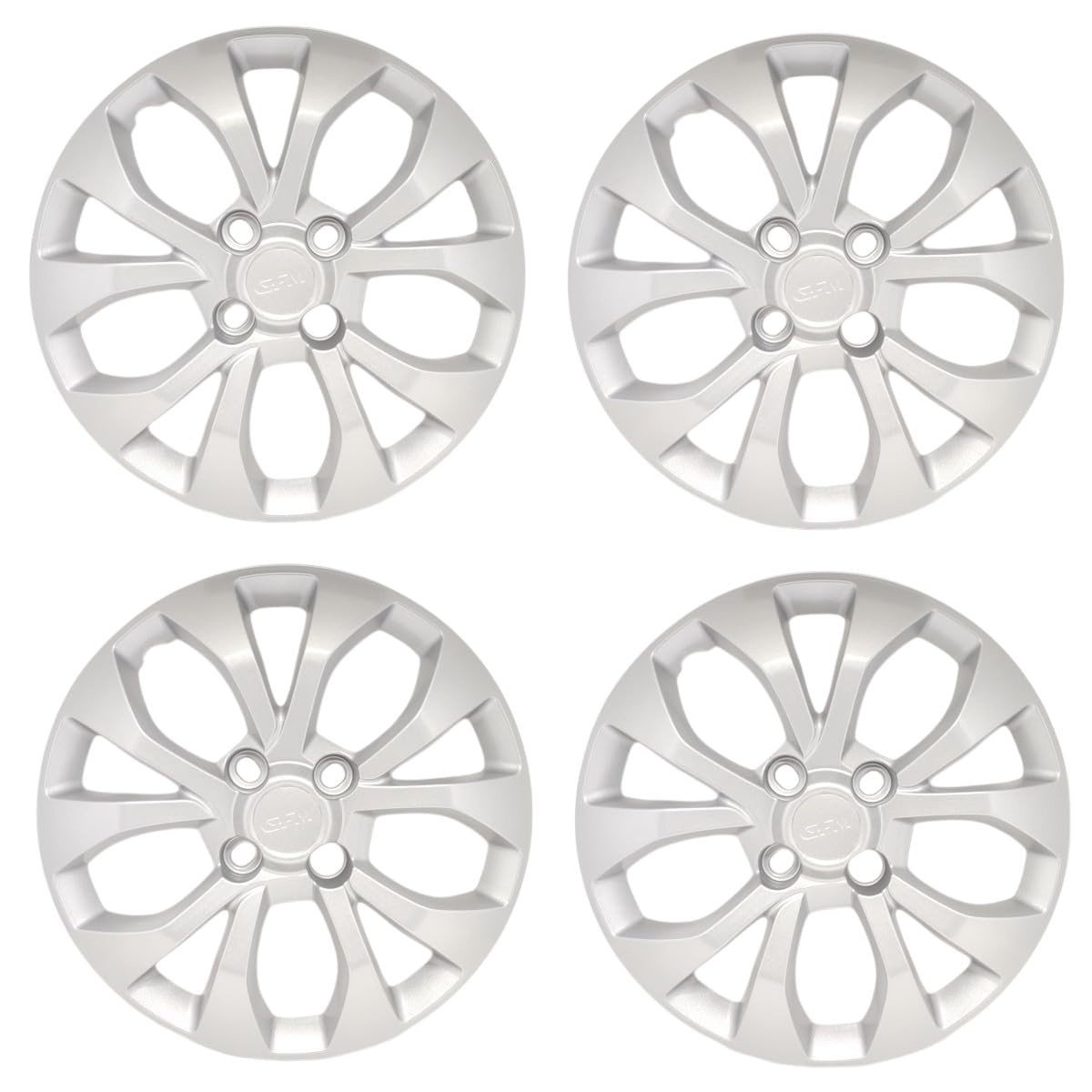 Kit 4 Calotas Prata Aro 15 para Onix, Prisma e Cobalt - Design Moderno e Proteção