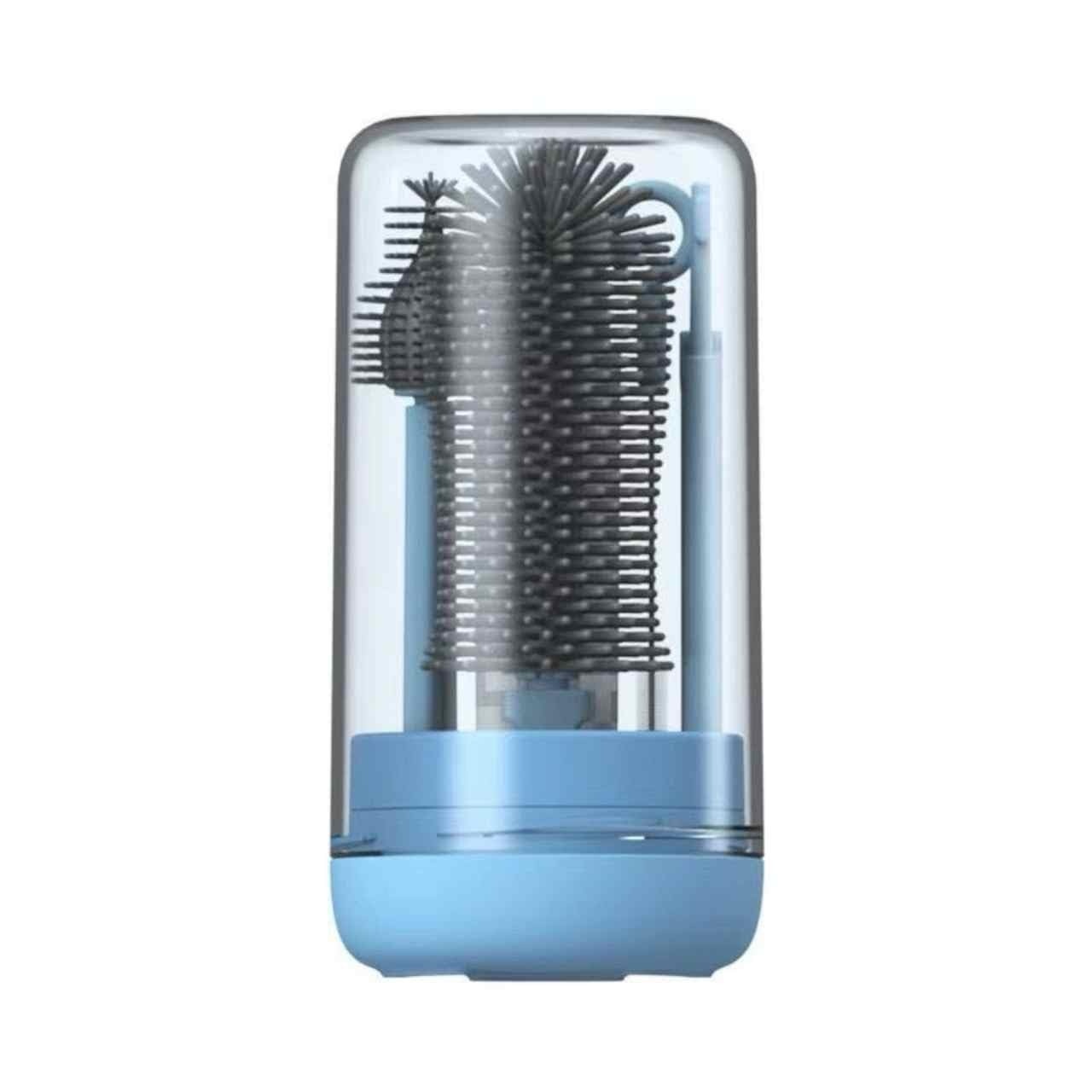 Kit Escovas de Silicone 4 em 1 - Limpeza Completa para Mamadeiras, Garrafas e Copos