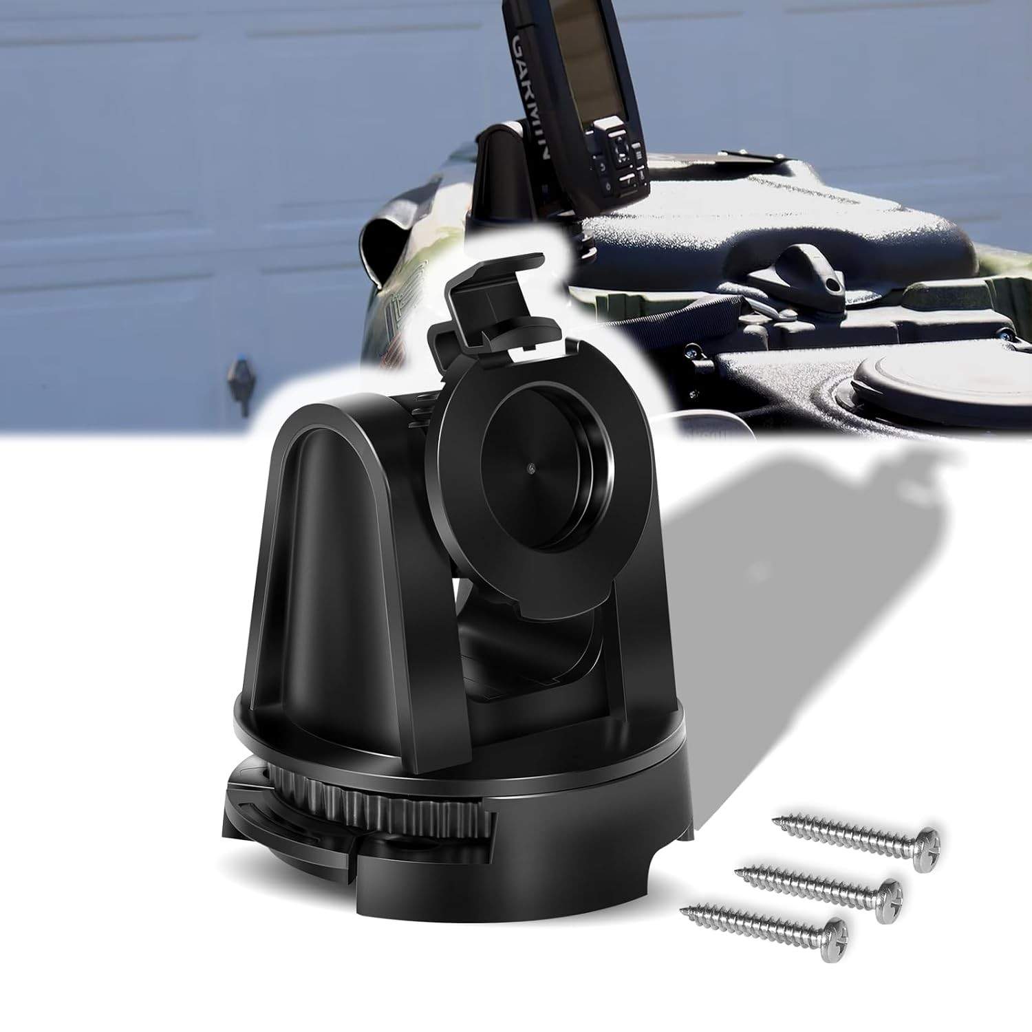 Suporte Inclinado/Giratório Camoo 010-12439-10 para Garmin Striker 4, 4cv e Plus 4cv - Segurança e Visão Otimizada