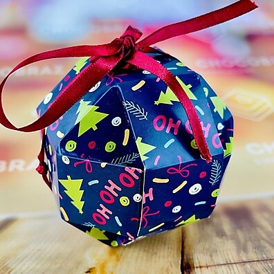 40 Caixas Surpresa Bolinha de Natal HoHoHo Regina