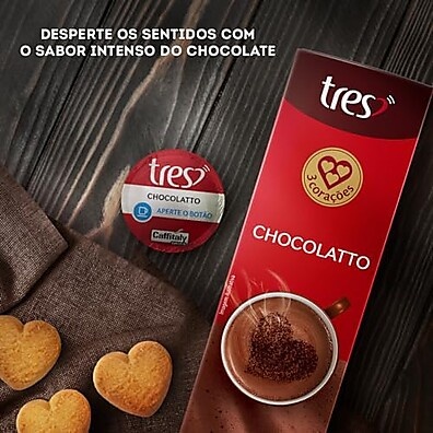 3 Corações Chocolatto: 40 Cápsulas Irresistíveis