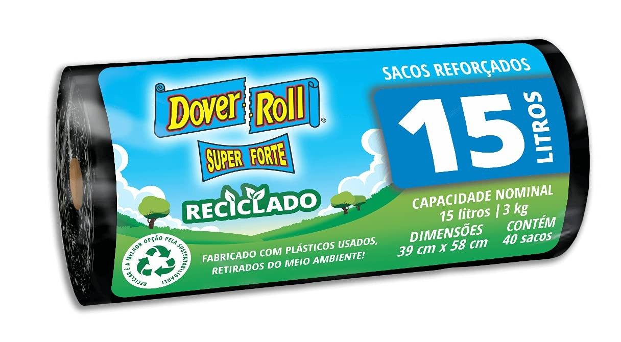 40-forte-super-15l-ecologicos-rolo-a-dover-roll-reciclado-sacos-lixo-preto-de-com-a