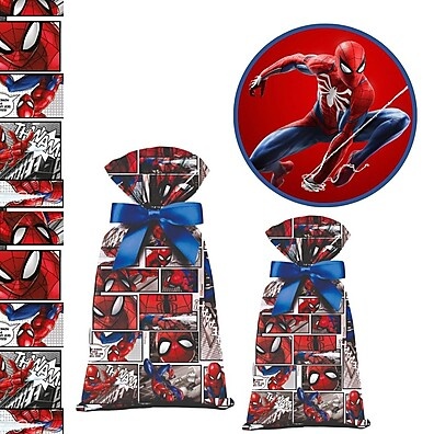 40 Sacolinhas Spider-Man Quadrinhos Surpresa 20x29