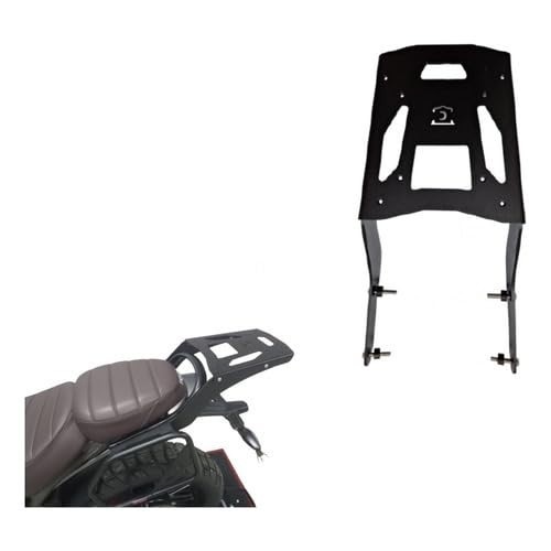 Bagageiro Chapam para Triumph Scrambler 400X / Speed 400 2024 Preto Fosco - Suporte Traseiro em Aço Resistente