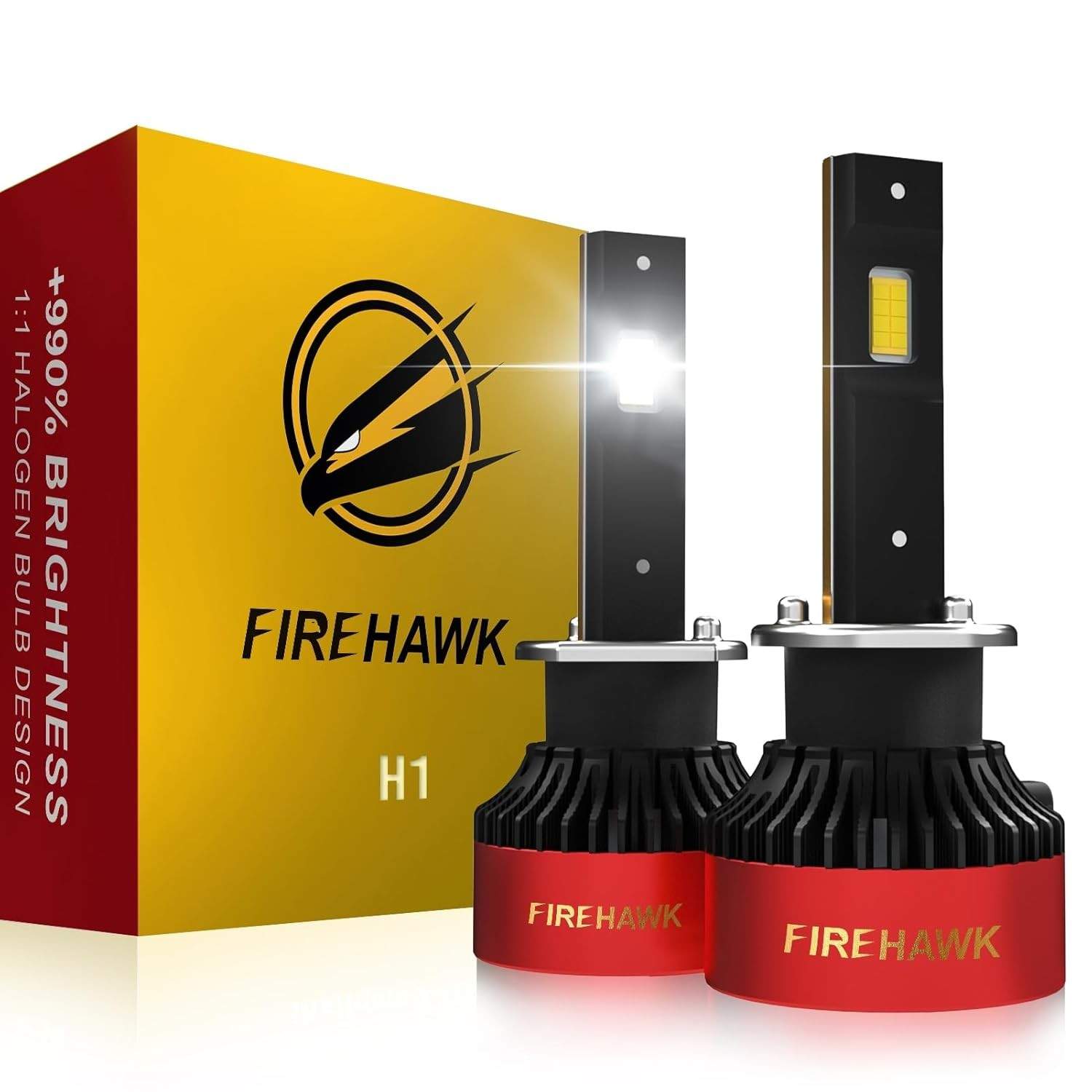 Firehawk Lâmpadas H1 40000LM: Ilumine Sua Noite com Branco Puro 6000K e Tecnologia Plug & Play IP68