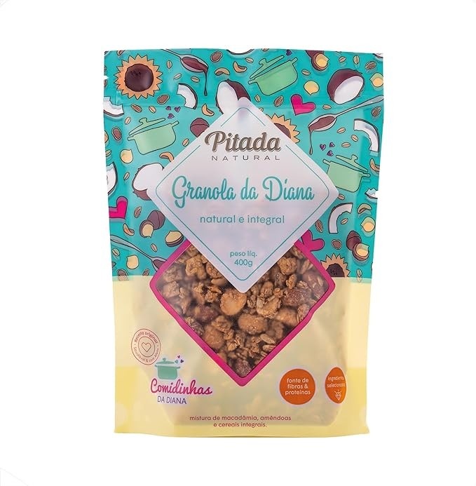 Granola da Duana Natural e Integral, Pirada, Saudável, Embalagem de 400g
