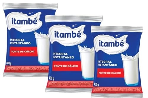 3 Itambé Leite em Pó Integral Instantâneo 400g