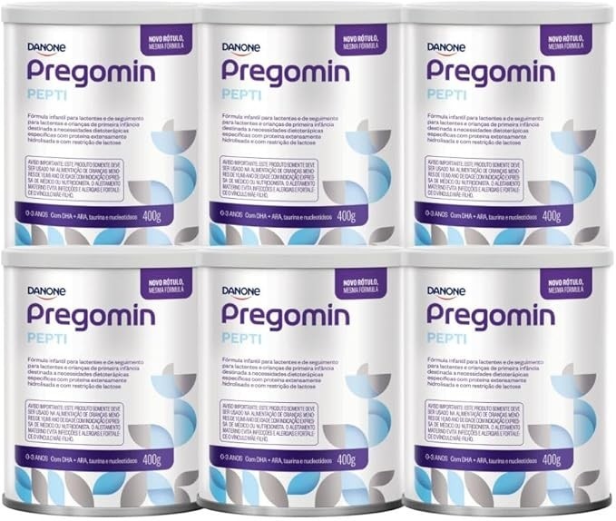 Fórmula Infantil Pregomin Pepti 400G - Kit 6 latas
