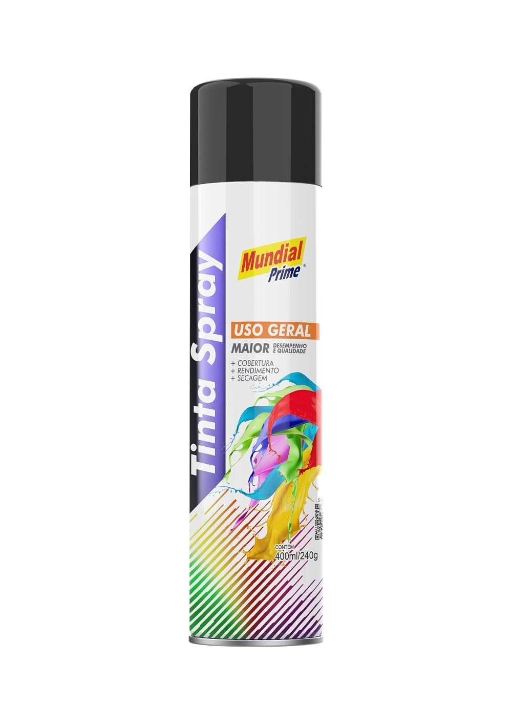 Tinta Spray Preto Brilhante 400ml: Acabamento Perfeito e Durabilidade Imbatível