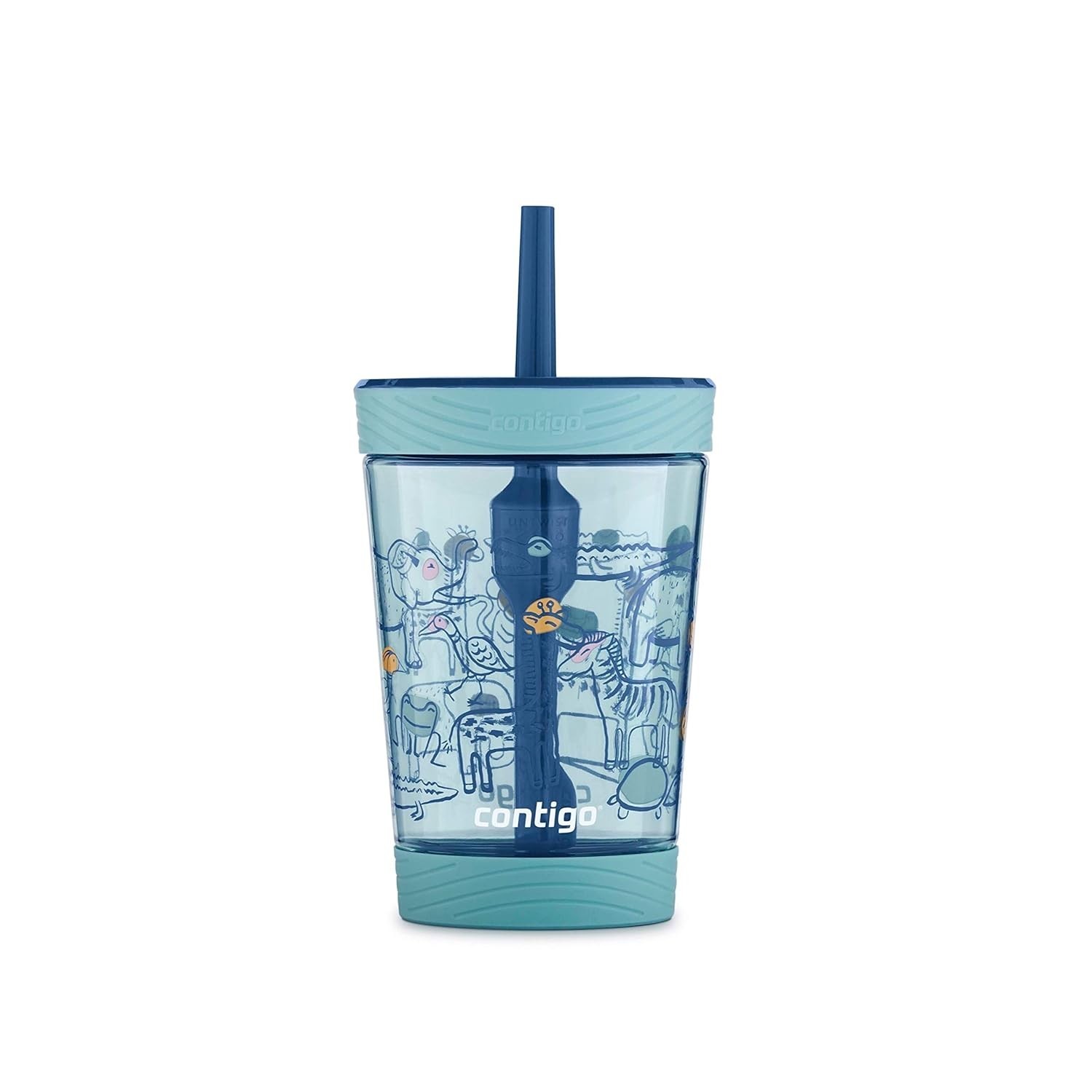 Contigo Copo à Prova de Derramamento 400ml com Canudo | Livre de BPA, Lavável na Lava-Louças