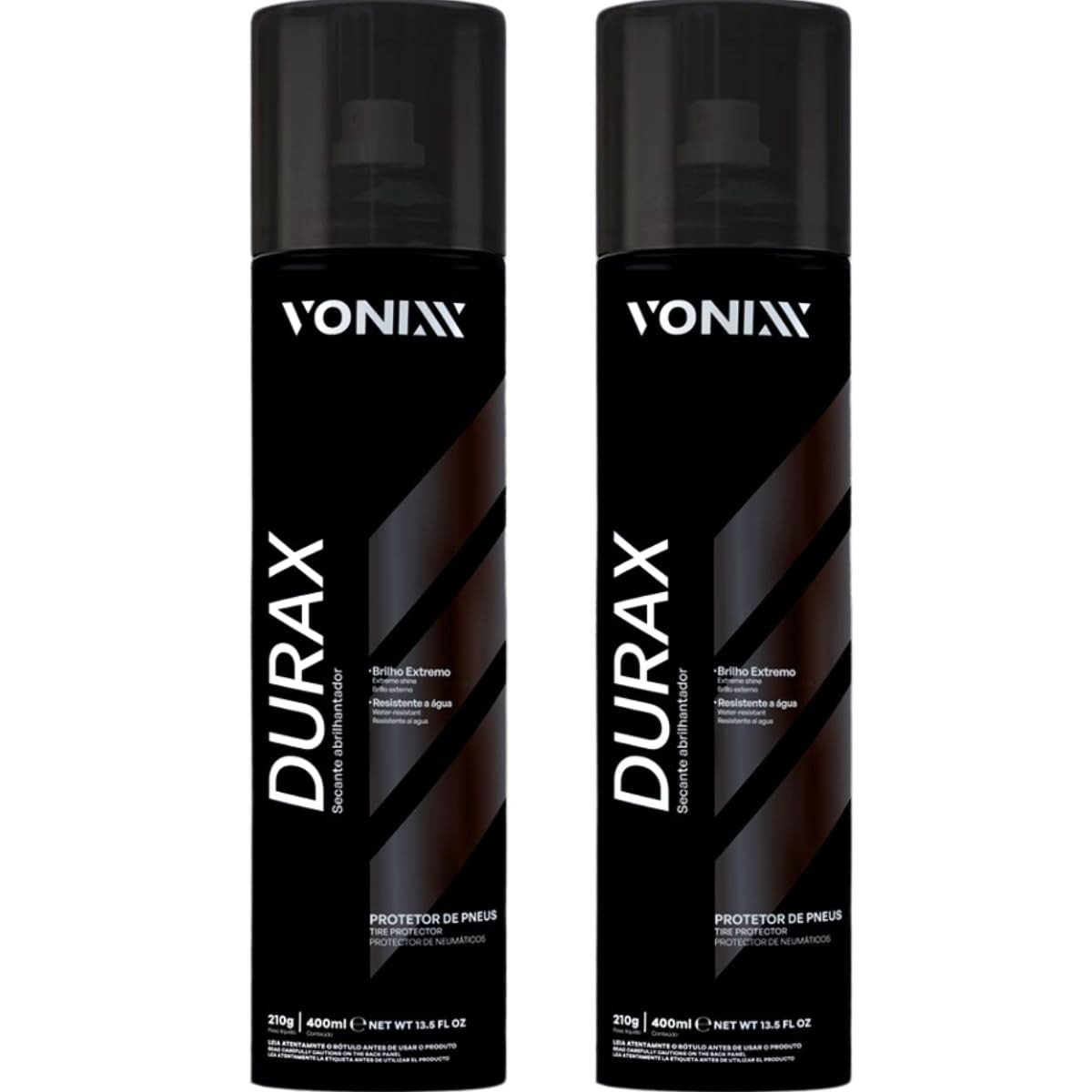 Vonixx Durax 400ml: Pretinho para Pneus com Brilho Extremo e Proteção Duradoura