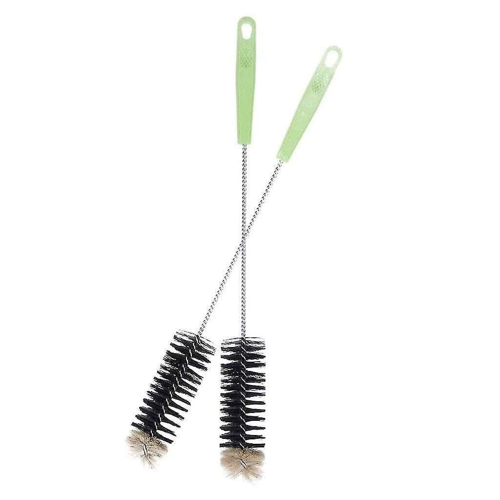 Escova para Garrafas Ultra Longa 40cm com Cerdas Flexíveis e Cabo de Aço Inoxidável - Ideal para Limpeza Profunda de Recipientes Estreitos