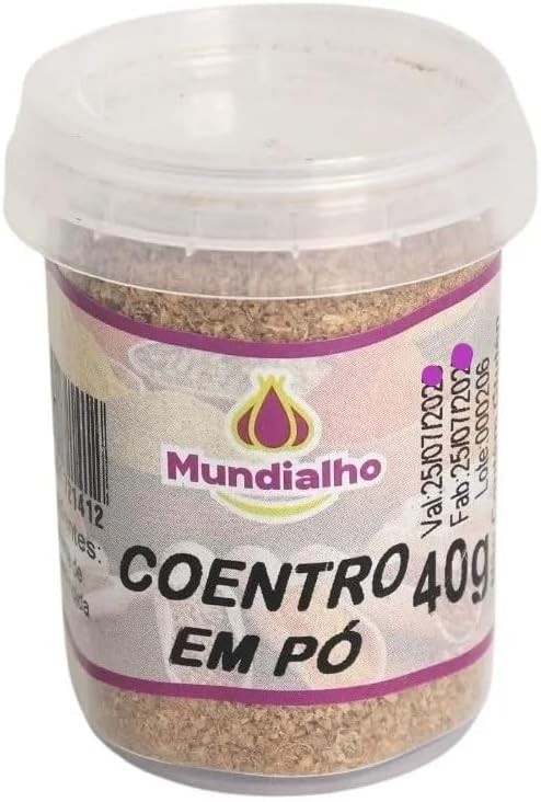 Coentro Em Pó Pote Mundialho 40g