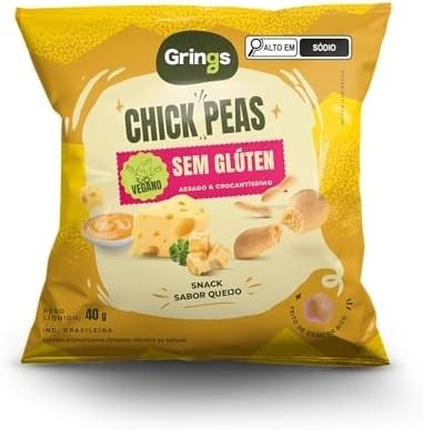 Snack Chick Peas Sabor Queijo 40g - Grings