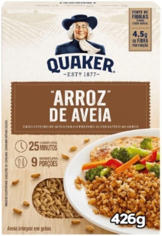 Arroz de Aveia Integral, 425g, 9 Porções, Rico em Fibras, 25 Minutos de Preparo