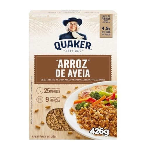 Arroz de Aveia Grãos Integral Quaker Caixa 426g