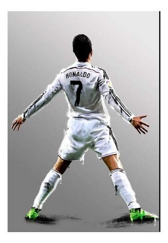 Quadro Decorativo CR7 Cristiano Ronaldo - Arte Exclusiva 42x29cm para Fãs