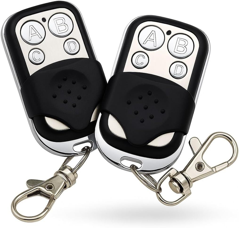 Kit 2 Controles Remoto Clonador Universal 433MHz para Portão, Alarme e Garagem